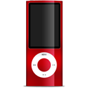 ipod, nano, red icon