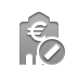 bank,euro,cancel icon