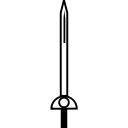 creative, line, sword, weapon svg vector icon