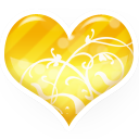 heart,gold,valentine,love icon
