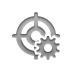 aim,gear icon