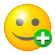 add, smiley icon