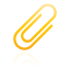 clip, paper, yellow icon