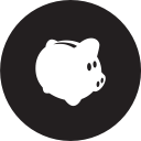 piggy, piggycoin svg vector icon