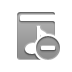 music,library,delete icon