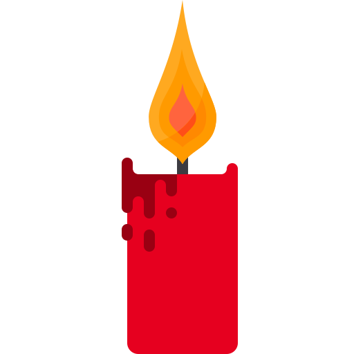 Candle Flame Deco svg vector icon