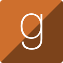 gloss, goodread, media, social, square svg vector icon