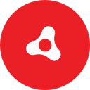 adobe, air, round svg vector icon