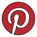 internet, media, network, online, pinterest, social svg vector icon