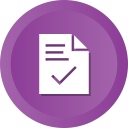 check, contract, document, file, ok, success svg vector icon