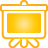 basic, presentation, yellow icon