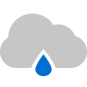 cloud, raindrop svg vector icon