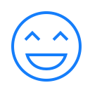 face, laughing svg vector icon