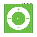 green, ipod, shuffle svg vector icon