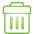 basic, bin, green icon