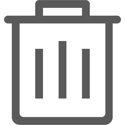 Delete svg vector icon