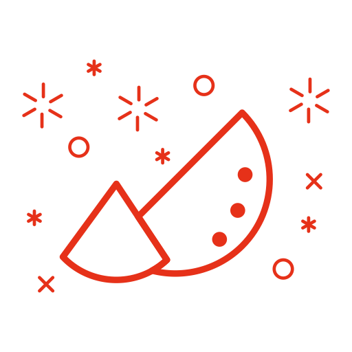 Watermelon svg vector icon
