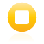 button, stop, yellow icon