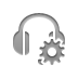 headset,gear icon