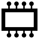 chip, computer, cpu, hardware, microchip, pc, proceesor svg vector icon