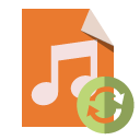 file,type,audio,refresh icon