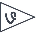 flag, media, social, vine svg vector icon