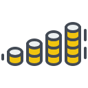 coin, economy, electric, electricity, finance, saving svg vector icon