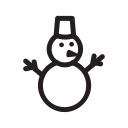 holiday, new year, snow, snowmen svg vector icon
