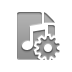 playlist,gear icon