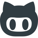 github, logo, media, social svg vector icon
