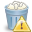 error, full, trashcan icon