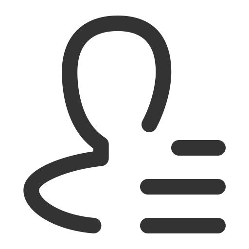 People List svg vector icon