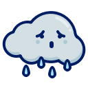 character, cloud, inkcontober, rain svg vector icon
