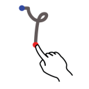 gestureworks, greek, psi, stroke icon