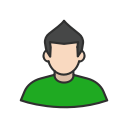boy, guy, man, user svg vector icon