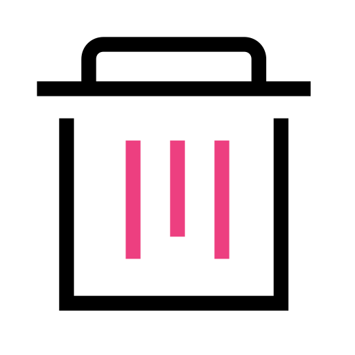 Delete svg vector icon