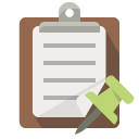 clipboard,push,pin icon