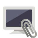 monitor,attachment icon