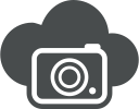 camera, cloud, cloud computing, image, multimedia, photo, picture svg vector icon