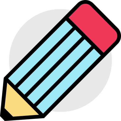 Pencil svg vector icon
