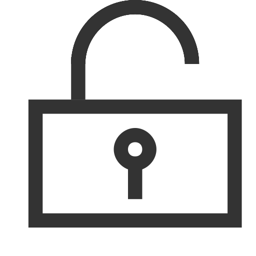 Unlock svg vector icon
