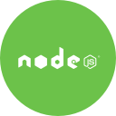 circle, js, node, node js, programming, round svg vector icon