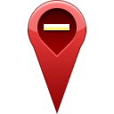location, pin, remove icon