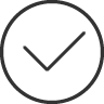 checkmark, circle icon