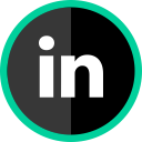 linkedin, logo, media, online, social svg vector icon
