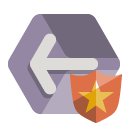 previous,shield icon