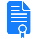 certificate, document svg vector icon