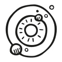 astronomy, scifi, solar, space, system svg vector icon