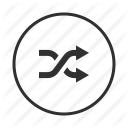 arrows, music, play random, player, random, shuffle, shuffle play icon