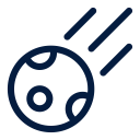 astronaut, astronomy, meteor, science, space svg vector icon